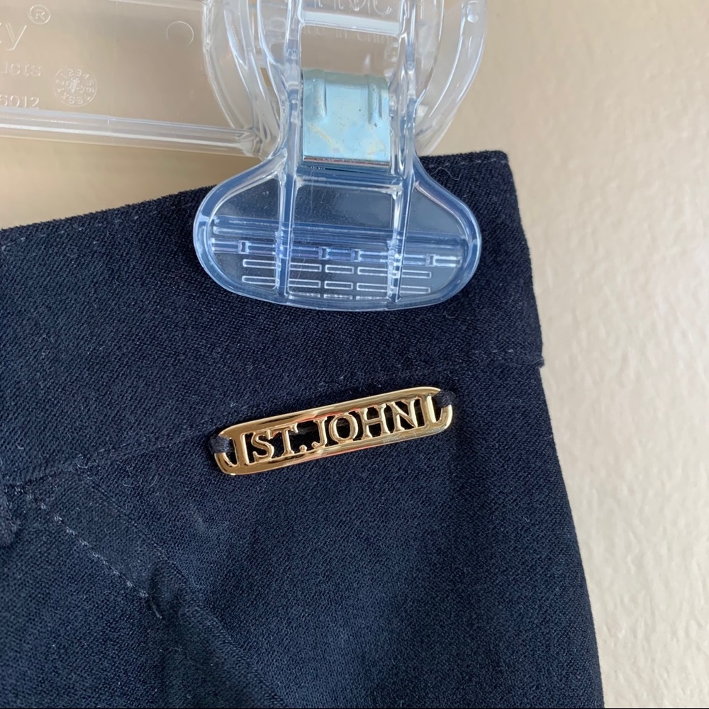 St. John black suede trousers high RELISTED - Picture 4 of 7